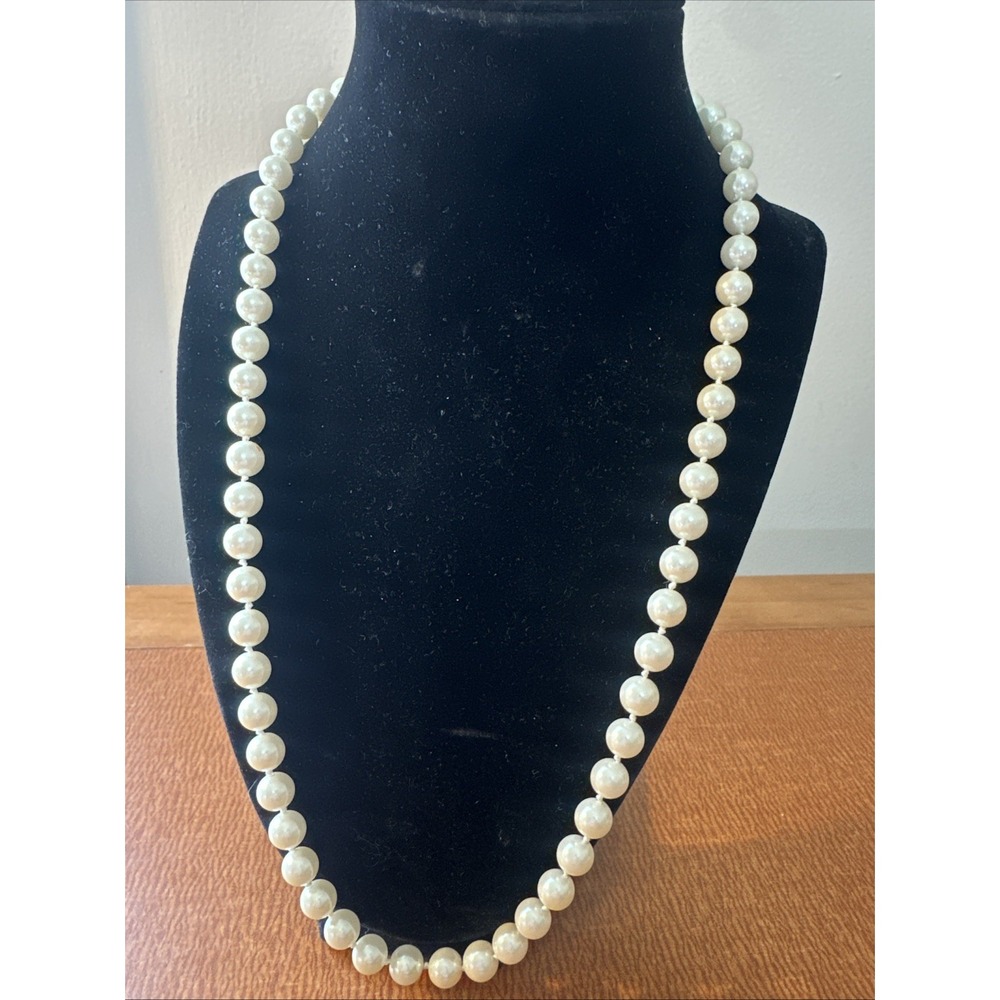 Vintage 24" Strand Faix Pearl Necklace Individually Knotted